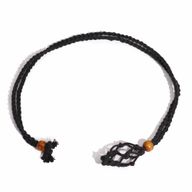 Collier à cordon pour pierre précieuse 45 cm/18 pouces - Noir