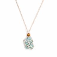Collier à cordon pour pierre précieuse 45 cm/18 pouces - Naturel