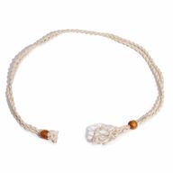 Collier à cordon pour pierre précieuse 45 cm/18 pouces - Naturel
