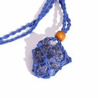 Collier à cordon pour pierre précieuse 45 cm/18 pouces - Bleu marine