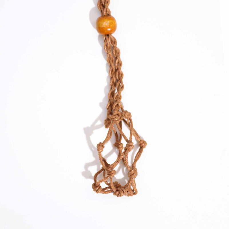 Collier à cordon pour pierre précieuse 45 cm/18 pouces - Marron