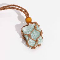 Collier à cordon pour pierre précieuse 45 cm/18 pouces - Marron