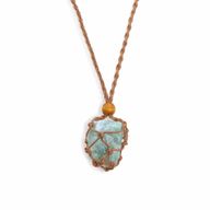 Collier à cordon pour pierre précieuse 45 cm/18 pouces - Marron