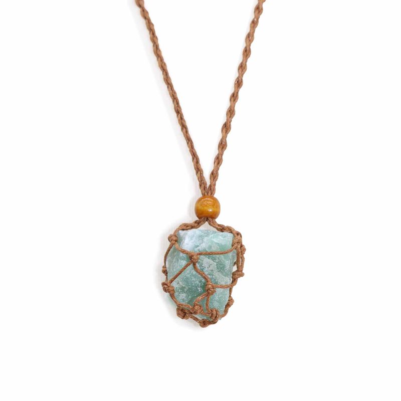 Collier à cordon pour pierre précieuse 45 cm/18 pouces - Marron