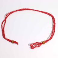 Collier à cordon pour pierre précieuse 45 cm/18 pouces - Rouge