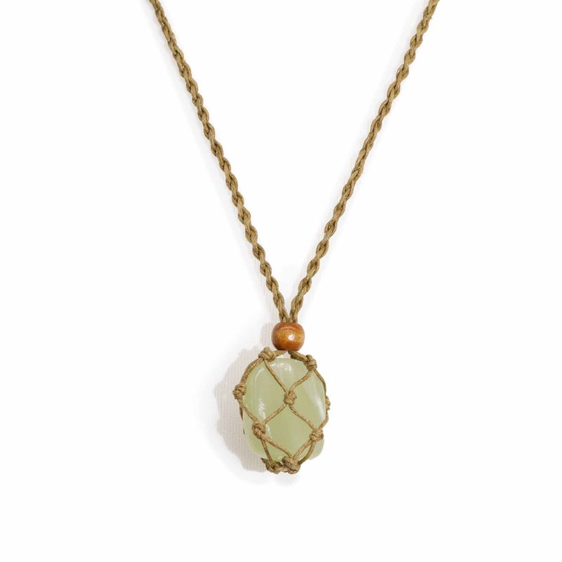 Collier à cordon pour pierre précieuse 45 cm/18 pouces - Sable