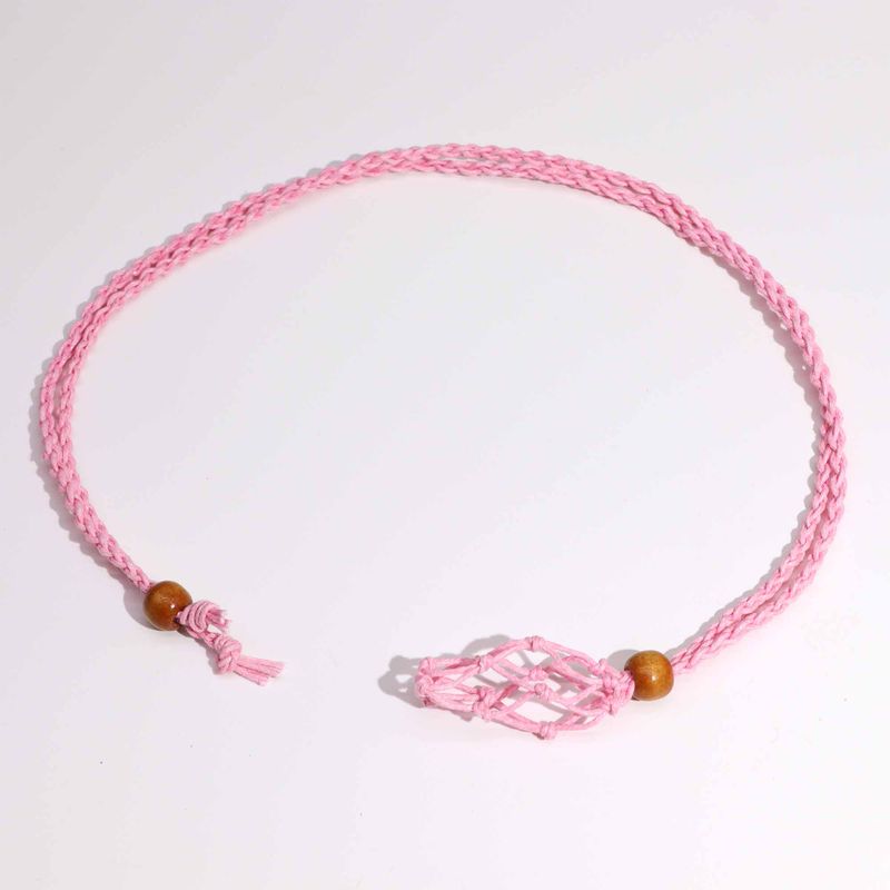 Collier à cordon pour pierre précieuse 45 cm/18 pouces - Rose