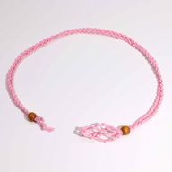 Collier à cordon pour pierre précieuse 45 cm/18 pouces - Rose