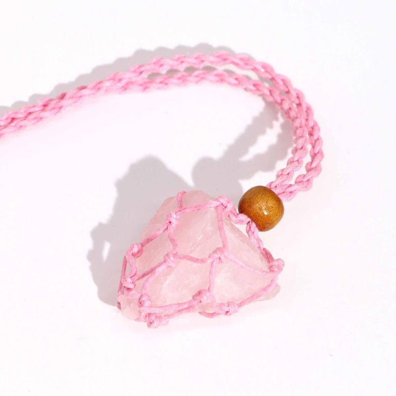 Collier à cordon pour pierre précieuse 45 cm/18 pouces - Rose