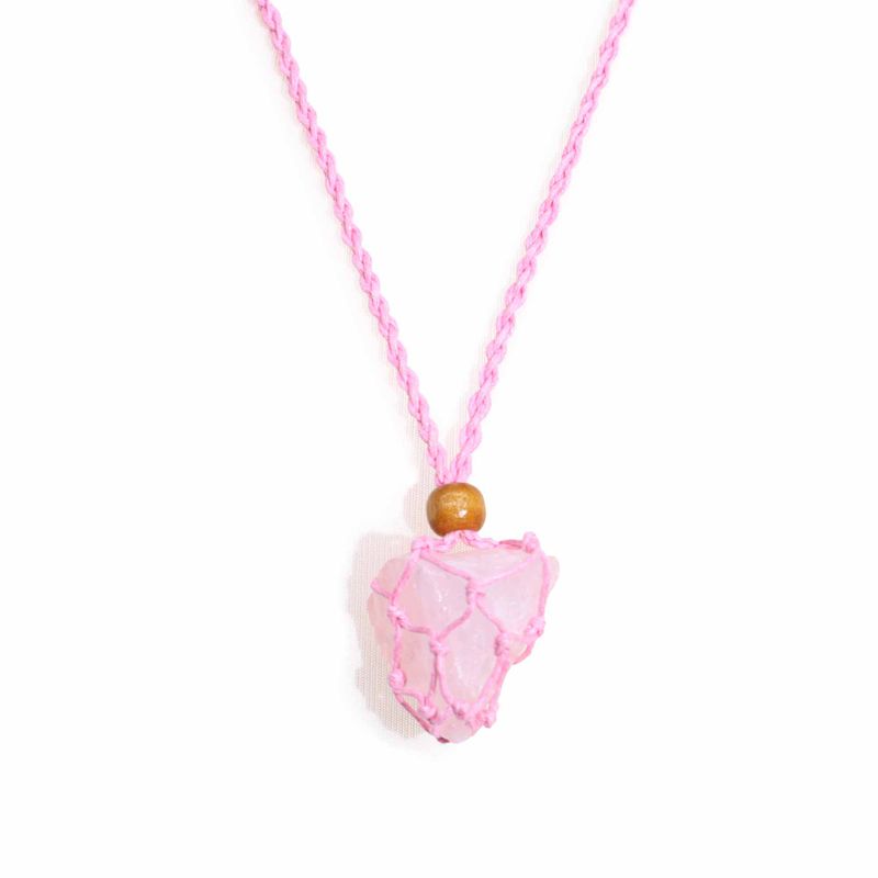 Collier à cordon pour pierre précieuse 45 cm/18 pouces - Rose