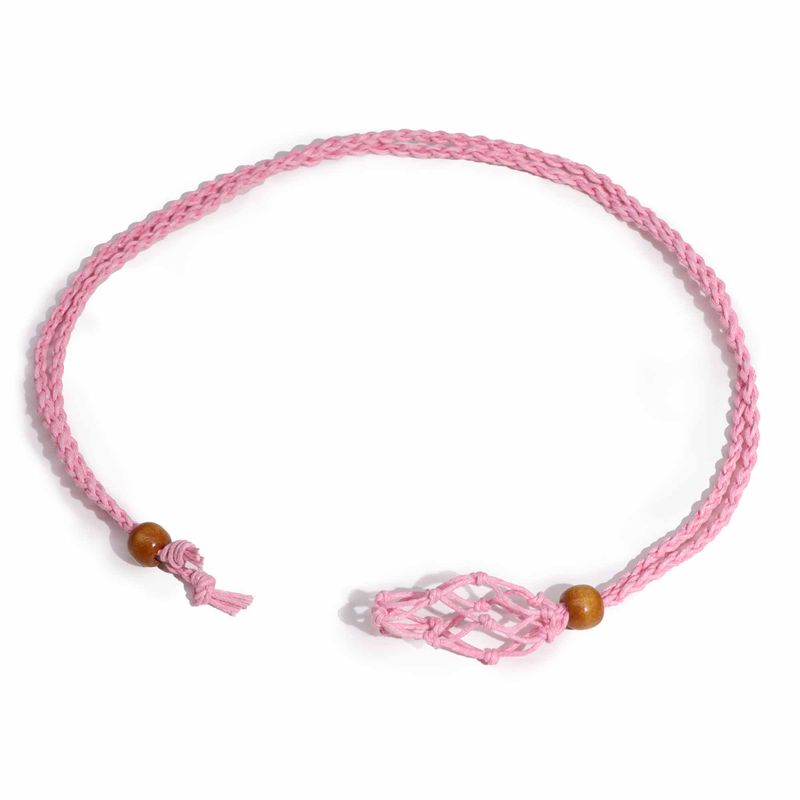 Collier à cordon pour pierre précieuse 45 cm/18 pouces - Rose