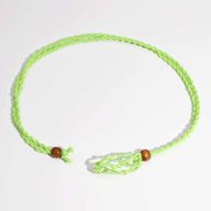 Collier à cordon pour pierre précieuse 45 cm/18 pouces - Vert