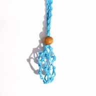 Collier à cordon pour pierre précieuse 45 cm/18 pouces - Bleu