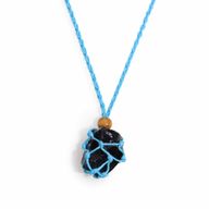 Collier à cordon pour pierre précieuse 45 cm/18 pouces - Bleu