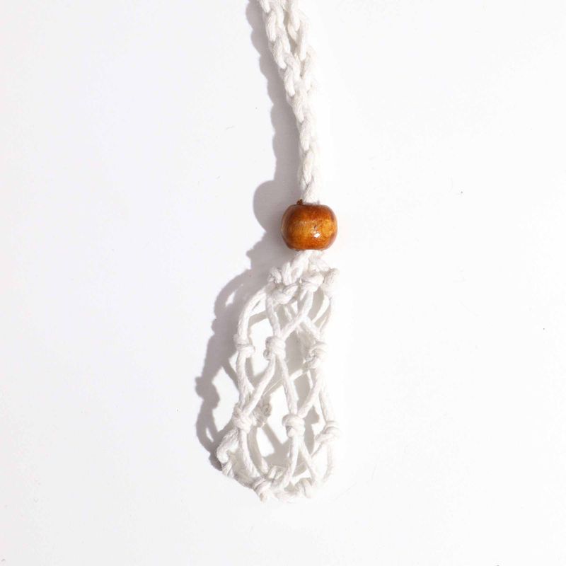 Collier à cordon pour pierre précieuse 45 cm/18 pouces - Blanc