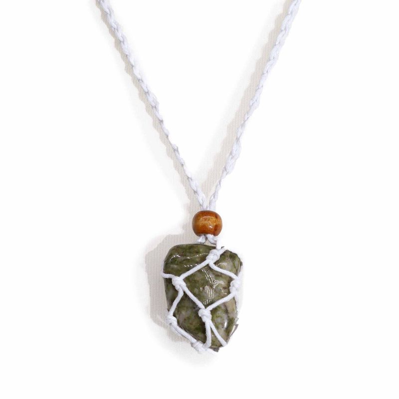 Collier à cordon pour pierre précieuse 45 cm/18 pouces - Blanc