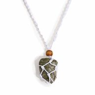 Collier à cordon pour pierre précieuse 45 cm/18 pouces - Blanc