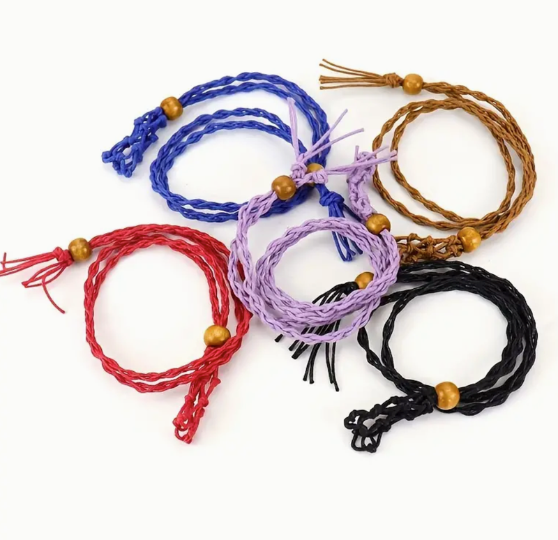 Collier à cordon pour pierre précieuse 45 cm/18 pouces - Lot mixte 5 de chaque couleur