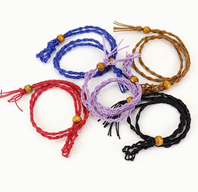 Collier à cordon pour pierre précieuse 45 cm/18 pouces - Lot mixte 5 de chaque couleur