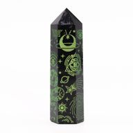Tour d'obsidienne noire (60-70 gm 9cm) - Vert forêt