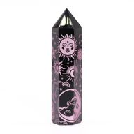 Tour d'obsidienne noire (60-70g 9cm) - Rose