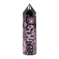 Tour d'obsidienne noire (60-70g 9cm) - Rose