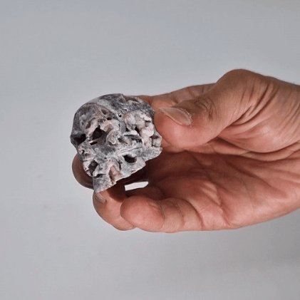 Géodes de calcite en forme de crâne - (environ 4,5 cm)