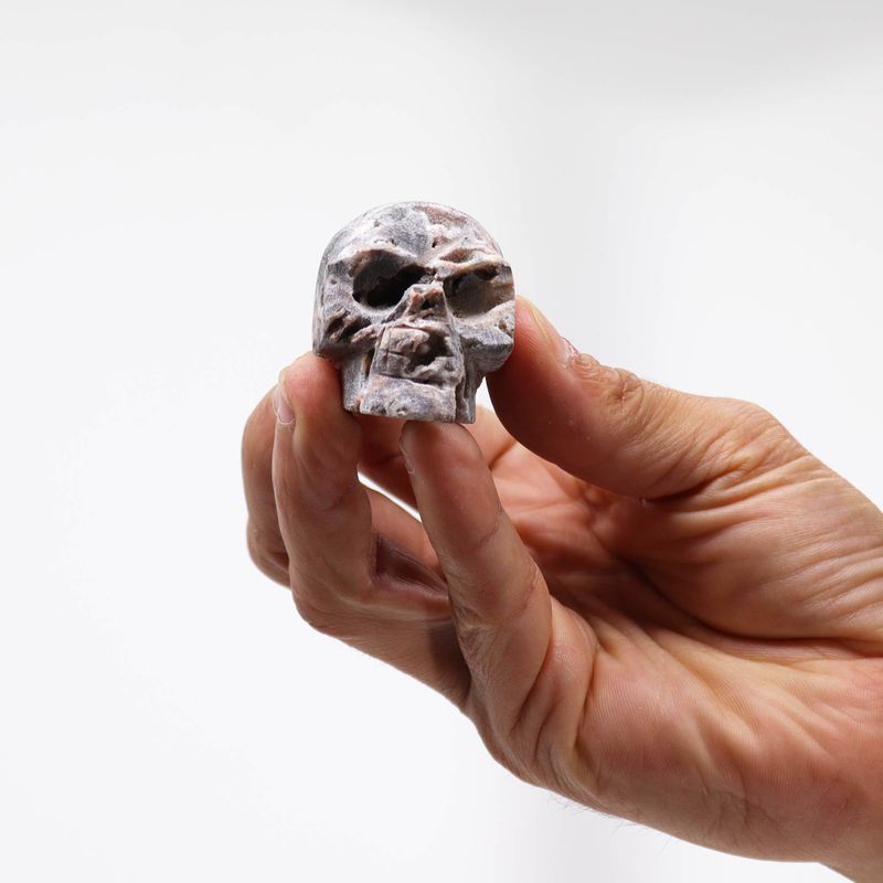 Géodes de calcite en forme de crâne - (environ 4,5 cm)