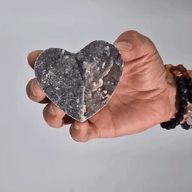 Grands cœurs en calcite (environ 6,5-8,5 cm)