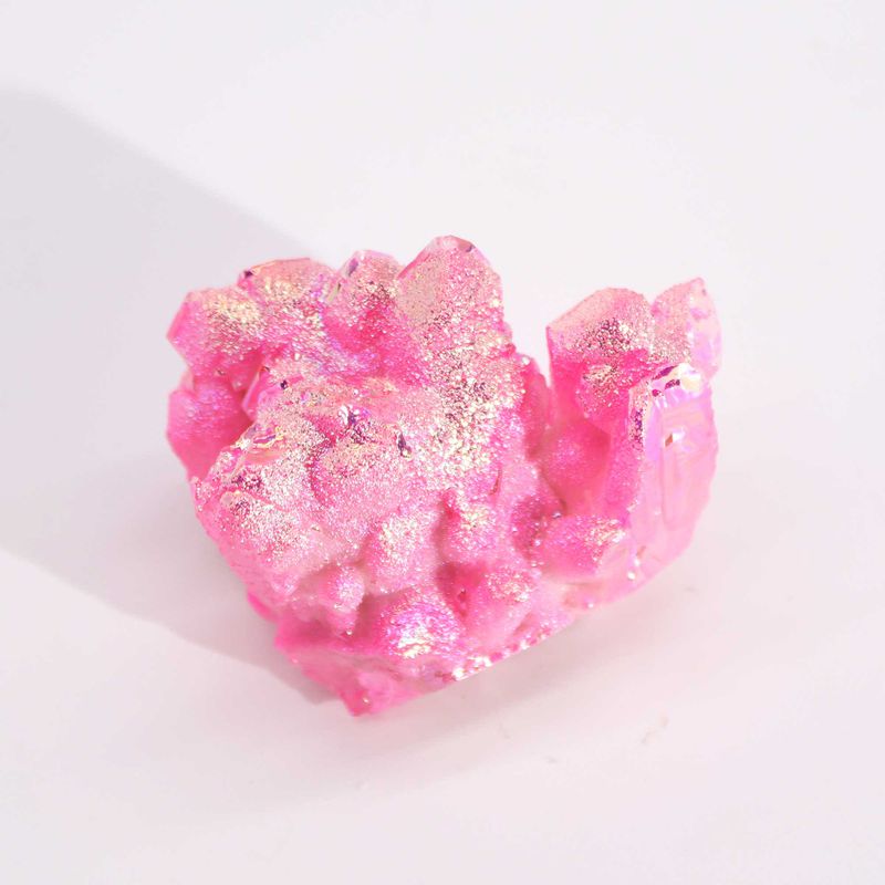 Quartz naturel amélioré de qualité moyenne - Quartz Aura Rose Halo (environ 100-150 g 7-10 cm)