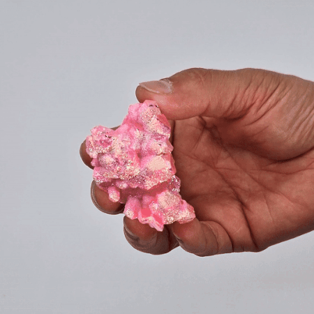 Quartz naturel amélioré de qualité moyenne - Quartz Aura Rose Halo (environ 100-150 g 7-10 cm)