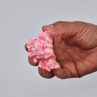 Quartz naturel amélioré de qualité moyenne - Quartz Aura Rose Halo (environ 100-150 g 7-10 cm)