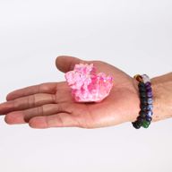 Quartz naturel amélioré de qualité moyenne - Quartz Aura Rose Halo (environ 100-150 g 7-10 cm)
