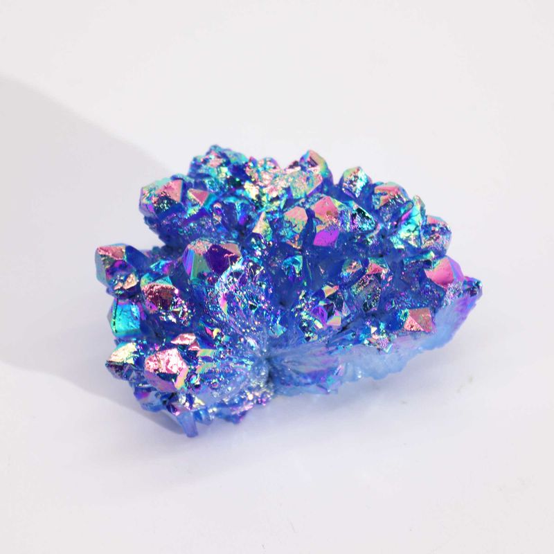 Quartz naturel amélioré de taille moyenne - Quartz Aura Aqua Halo (environ 100-150 g 7-10 cm)