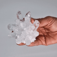 Amas de quartz naturel fabriqué - Quartz clair (environ 250-300 g 8 cm)