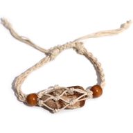 Bracelet en cordon pour  pierres précieuses 20-28 cm/7,8-11 pouces - Naturel