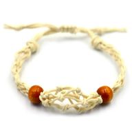 Bracelet en cordon pour  pierres précieuses 20-28 cm/7,8-11 pouces - Naturel