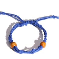 Bracelet en cordon pour  pierres précieuses 20-28 cm/7,8-11 pouces - Marine