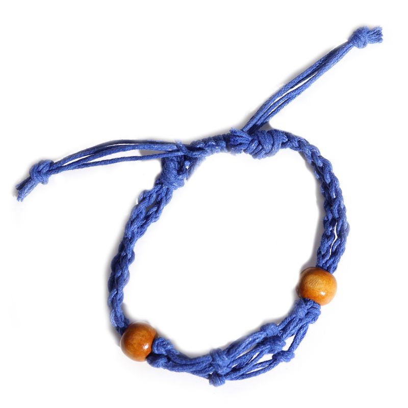 Bracelet en cordon pour  pierres précieuses 20-28 cm/7,8-11 pouces - Marine