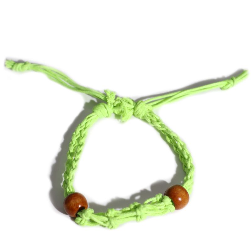 Bracelet en cordon pour pierres précieuses 20-28 cm/7,8-11 pouces - Vert