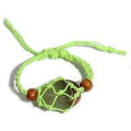 Bracelet en cordon pour pierres précieuses 20-28 cm/7,8-11 pouces - Vert