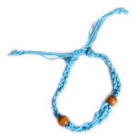 Bracelet en cordon pour pierres précieuses 20-28 cm/7,8-11 pouces - Bleu