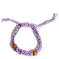 Bracelet en cordon pour  pierres précieuses 20-28 cm/7,8-11 pouces - Violet