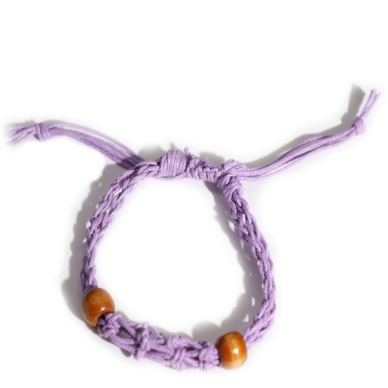 Bracelet en cordon pour  pierres précieuses 20-28 cm/7,8-11 pouces - Violet