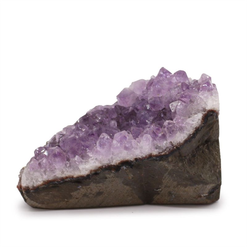 Grappe d'améthyste naturelle de qualité moyenne (environ 350-450 g 7,5-10 cm)
