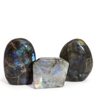Pierres tombales en labradorite de Madagascar (environ 80-168 g, 40-60 mm)