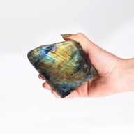 Grandes pierres de labradorite de Madagascar (environ 635-750 g, 80-110 mm)