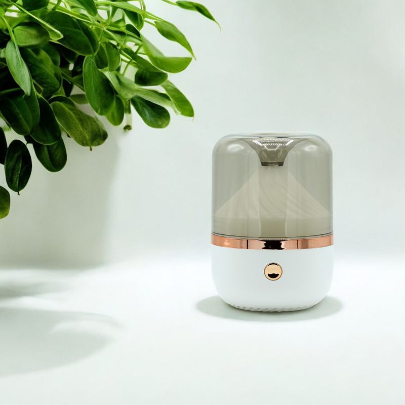 Diffuseur d'Arômes Urban Blanc & Bronze - USB - Changement de Couleur