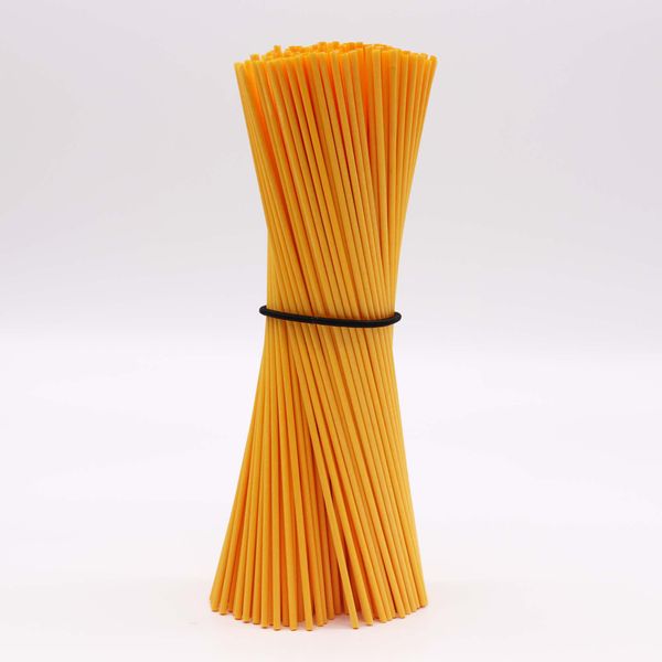 Paquet de roseaux en fibres 3mm x 25cm  - (approx 250) - Orange Doux