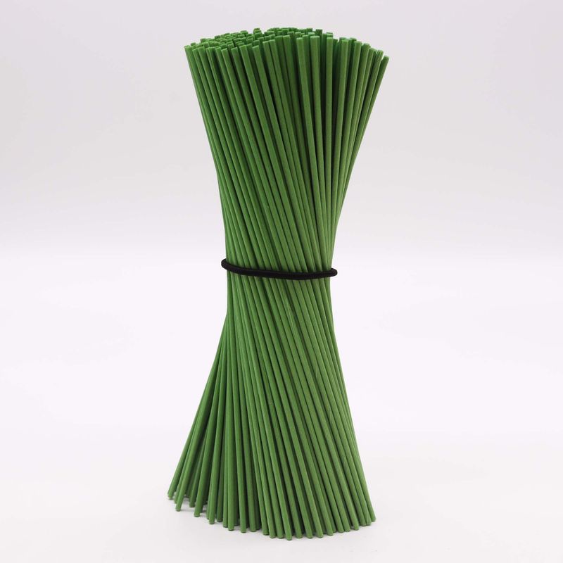 Paquet de roseaux en fibres 3mm x 25cm - (approx 250) - Vert Mousse